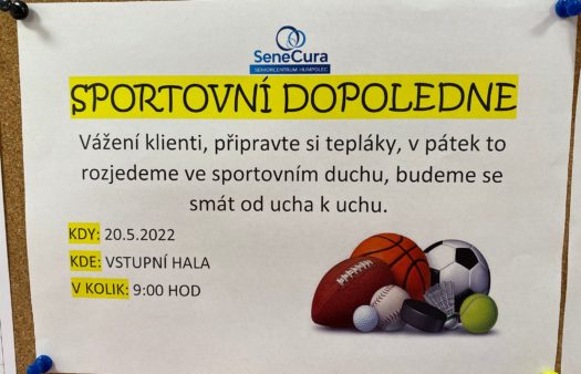 Sportovní dopoledne v SeniorCentru Humpolec